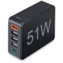 Зарядное устройство Hama Wall Charger 4хUSB+USB-С 51W Black (00201630): Тип сетевое