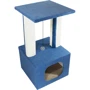 Когтеточка Lucky Pet домик Грот Люкс синяя 33х33х64 см (555748)