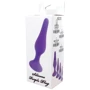 Анальная пробка Boss Series Silicone Purple Plug Large