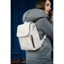 Женский рюкзак Sambag Loft MET белый (22203008): Застежка Магнитная