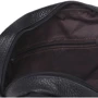 Мужская сумка через плечо Borsa Leather черная (K11025-black): Застежка Молния