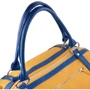 Женская сумка бочонок Laskara желтая (LK-10251-yellow): Тип ручки С двумя ручками, Длинная ручка