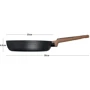 Сковорода Fissman Diamond Grey 20x4.8 см (4301): Материал ручки Бакелит