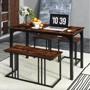 Комплект Costway Decima обеденный стол со стульями в стиле Loft коричневый (5903132085990)