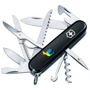 Мультитул Victorinox Huntsman Ukraine 91мм/15 функций/черный /Голубь Мира (1.3713.3_T1036u)