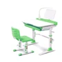 Комплект Evo-kids (стул+стол+полка+лампа) Evo-19 Z (Green) с лампой - столешница белая / цвет пластика зеленый