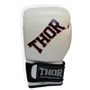 Перчатки боксерские THOR RING STAR 16oz /Кожа /бело-красно-черные фото 1