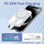 Внешний аккумулятор Vention Power Bank 5000mAh Magnetic Wireless 5000mAh 20W White (FHSW0)