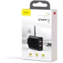 Зарядное устройство Baseus Wall Charger PPS Three Output Quick Charger (C+U+U) 60W EU Black (CCFS-G01) фото 6