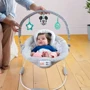 Шезлонг Bright Starts Mickey Mouse Cloudscapes (12537) (074451125377): Дополнительные удобства таймер отключения укачивания, Съемный чехол, Ремни безопасности, Звуковое сопровождение, дуга с игрушками, Вибрация, блок с музыкой