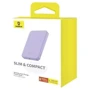 Внешний аккумулятор Baseus Power Bank 5000mAh Magnetic Wireless 20W Purple (P10022107513-00): Емкость батареи, мАч 5000