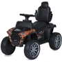 Детский электромобиль-толокар 2в1 Bambi Квадроцикл черный (M 5732EBLR-2)