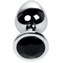 Анальная пробка с кристаллом Toyfa Metal Silver anal plug