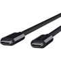 Кабель Belkin Cable USB-C to USB-C Thunderbolt 3 20Gbps 1m Black (F2CD081bt1M-BLK): Тип USB-C - USB-C
