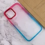Чехол для iPhone TPU Case TPU+PC Fresh Sip Turquoise/Pink for iPhone 12 / 12 Pro: Материалы поликарбонат и полиуретан