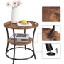 Журнальний столик Leobert Vasagle 55x55x55см в стилі Loft (5903332069804): Тип журнальный