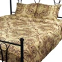 Комплект постельного белья Руно семейный "40-0485" Beige Brown сатин набивной (6.137К_40-0485 Beige Brown): Материал сатин