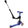 Самокат MICRO Mini 3in1 Deluxe Plus – Синий (до 50 kg, до 20 kg с сидением, 3-х кол.) MMD080: Тип тормоза ножной
