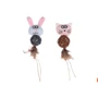 Игрушка для котов Flamingo Chayenne Rabbit Cat с колокольчиком и кошачьей мятой 27 см (59123) фото 3