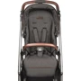 Универсальная коляска 2в1 Peg-Perego Veloce 500 Коричневая с полоской (PACK-VEL2100000003): Материал колес резина