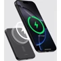 Внешний аккумулятор Pitaka Power Bank 5000mAh Aramid Fiber Magnetic 15W Black/Grey (PBQ2401): Особенности Поддержка MagSafe, Компактный размер, Индикатор заряда, быстрая зарядка, беспроводная зарядка