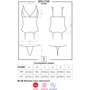 Комплект Obsessive 850-COR-6 corset, L/XL