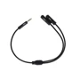 2E Adapter 3.5 мм jack x2, Black 2E-W9697