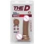 Фаллоимитатор реалистичный Doc Johnson The D Perfect D 7 Inch With Balls Ultraskyn (карамель)