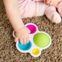 Прорізувач для зубів та тактильна іграшка Натисніть на кулю Fat Brain Toys dimpl (F192ML) фото 3