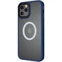 Чохол для iPhone Mobile Case TPU+PC Metal Buttons with MagSafe Blue для iPhone 13 Pro Max: Тип чохла накладка на заднюю часть
