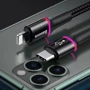Кабель Baseus USB-C to Lightning PD 18W Halo Data 1m Black (CATLGH-01) фото 7