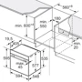 Духова шафа електрична Bosch HMG776NB1: Розміри 59.5x59.5x54.8 см