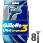 Gillette Blue Simple3 Станки для бритья одноразовые 8 шт.