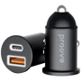 Зарядное устройство Proove Car Charger Tiny Power USB+USB-C 30W Black (ACTP30111201): Особенности Быстрая зарядка, Power Delivery (PD)