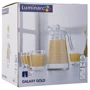 Набор для напитков LUMINARC NEO GALAXY GOLD 7 предметов (N0793): Объем графина, мл 1300