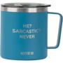 Термокухоль Kite Me Sarcastic Never 400 мл синій (k22-379-02-1)