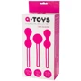 Набор вагинальных шариков A-Toys Pleasure Balls Set Pink