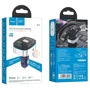 FM-трансмітер Hoco E71 Crystal transparent discovery edition QC3.0 car BT FM transmitter Dark Blue фото 2