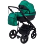 Коляска 2 в 1 Bair Crystal 100% кожа BC-35 зелёный перламутр — черный (624453): Тип коляски универсальная коляска (2-в-1)