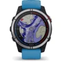 Смарт-часы Garmin Quatix 7 Standard Edition Blue Silicone Strap (010-02540-61): Цвет ремешка голубой