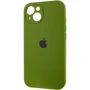 Чехол для iPhone Mobile Case Silicone Case Full Camera Protective Dark Olive for iPhone 15: Материалы Силикон