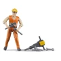 Фигурка человека строителя, 11см + аксессуары Bruder (60020)