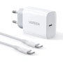 Зарядний пристрій Ugreen USB-C Wall Charger CD127 30W White with USB-C Сable (90472)