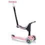 Самокат GLOBBER серии GO UP SPORTY пастельный розовый, до 20/50кг, 1+, 3 колеса с подсветкой