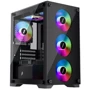 Корпус 1stPlayer X2-M-4F2(AP) Black