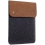 Gmakin Case Slim Felt Two Buttons Brown/Black (GM64-15) for MacBook Pro 15/Pro 16: Цвет коричневый (Brown)