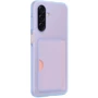Чехол для телефонов Samsung Card Slot Case Blue (EF-OA266TLEGWW) for Samsung A266 Galaxy A26: Материал пластик