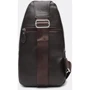 Чоловіча сумка-слінг Borsa Leather коричнева (K1142-brown): Країна виробник Тайвань