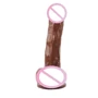 Реалистичный вибратор на присоске GHISA JAMES DEEN 8.5" Vibrating Dildo - Brown, 291657