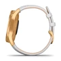 Смарт-часы Garmin Vivomove Luxe 24K Gold PVD Stainless Steel Case with White Italian Leather Band (010-02241-08): Тип гаджета Взрослые смарт часы